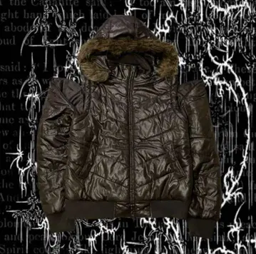 Y2K grunge archive 00s 시크 스타일 fur jacket