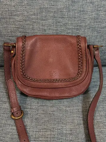ANNA SUI 안나수이 천연 가죽 뜨개질 숄더백