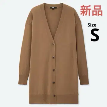 택 포함 새상품 UNIQLO 엑스트라 파인 메리노 V넥 롱 가디건