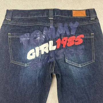 TOMMY GIRL 1985 로고 데님 팬츠