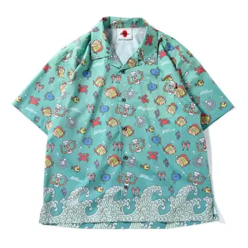 PUNK DRUNKERS 알로하 셔츠 PDS x 오요게! 타이야키군