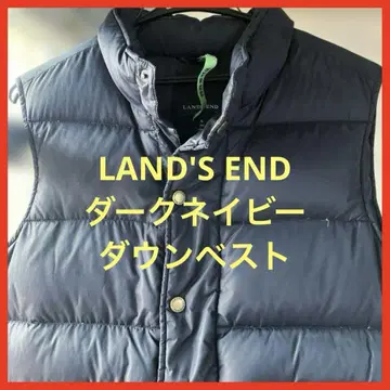 [클리닝 완료] LAND'S END 다크 네이비 다운 베스트 여성용