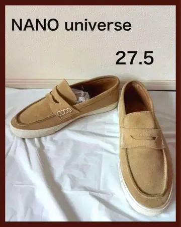 [ 새상품급 ] 나노 유니버스 베이지 스웨이드 로퍼 27.5