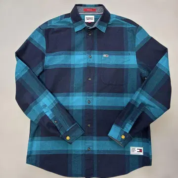 TOMMY JEANS 체크 무늬 플란넬 셔츠