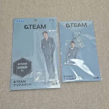 &TEAM EJ 클리어 스탠드 & 아크릴 키링 세트 SEGA