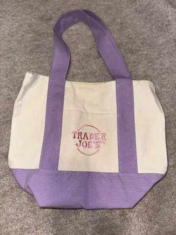 TRADER JOE'S 토트백 보라색