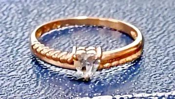 9K JEWELRY MAKI 골드 하트형 반지