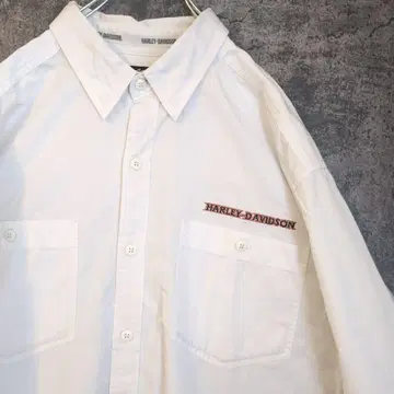 할리데이비슨 양면 자수 로고 빅 셔츠 아메리칸 빈티지 90s