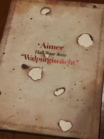 Aimer Hall Tour 2022 'Walpurgisnacht' 굿즈