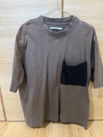 T셔츠 반팔 네이비 포켓