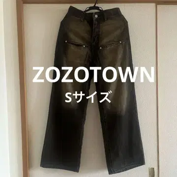 nemne store 블랙 와이드 레그 데님 팬츠 S