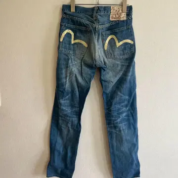 EVISU 에비수 청바지 데님 팬츠 G 블루 사이즈 28