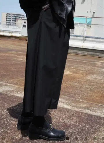 COOTIE T/R SHIN CUT WIDE EASY TROUSERS
