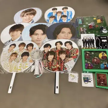 King & Prince 부채와 응원봉 세트