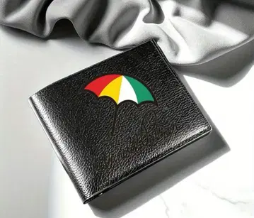 아놀드 파머 블랙 이단 접이식 지갑 남녀 공용