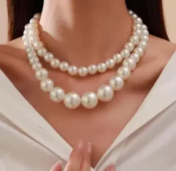 목걸이 펄 초커 파티 펄 목걸이