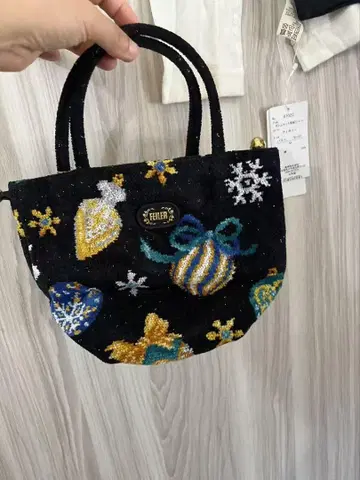 FEILER 비즈 자수 핸드백