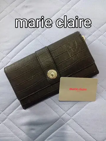 marie claire 크로커다일풍 장지갑