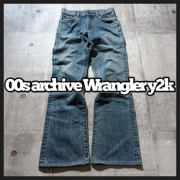 y2k grunge Wrangler flare jeans 2000's