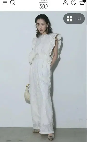 ANDREA&Co 팬츠 드레스 셋업 아이보리