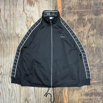 HEAD 트랙 자켓 블랙 하이넥 저리 집업