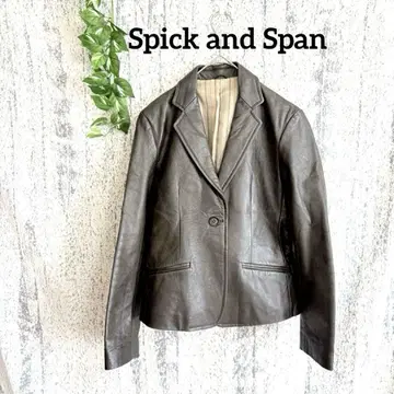 [ Spick and Span ] 소가죽 여성용 자켓 브라운