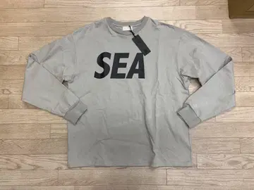 [ 초인기 ] WIND AND SEA 로고 롱 슬리브 셔츠 오버 사이즈