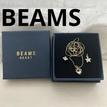 BEAMS HEART 별 모양 참 목걸이