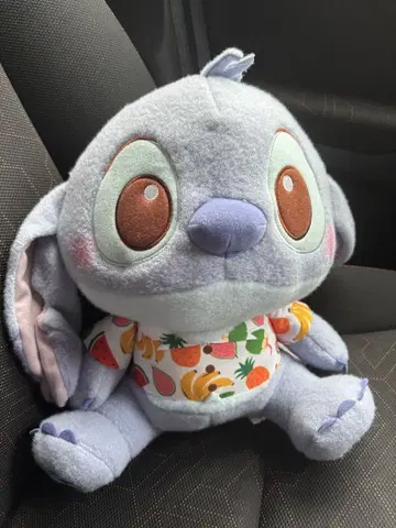 스티치 봉제 인형 과일 패턴