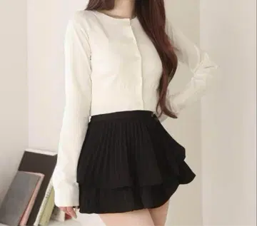 다리치 UV컷 엠블럼 니트 가디건