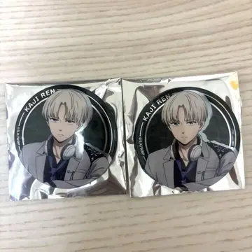 WIND BREAKER 로프트 카지 렌 메탈릭 캔뱃지 2개 세트