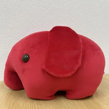 TAITO Dondon 빨간 코끼리 봉제 인형 약 15cm