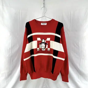 90s 일본제 먼싱웨어 골프 풀오버 울 니트 스웨터 자수