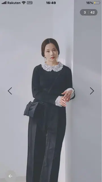 글로벌 워크 타카야마 나오코 씨 콜라보 EIIS/2way 리브 니트