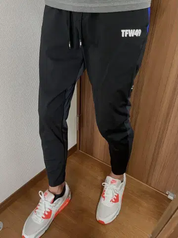 tfw49 하이브리드 팬츠 M 블랙 블루 junhashimoto