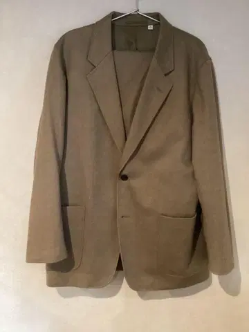 UNIQLO U 셋업 자켓 베이지