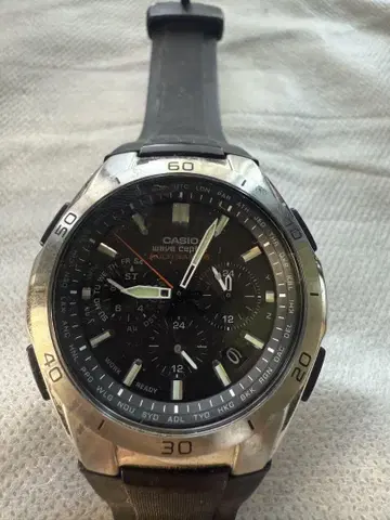 CASIO Wave Ceptor 블랙 시계