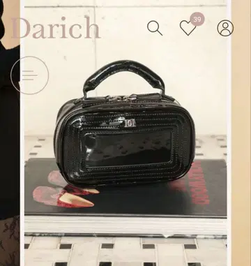 Darich 스퀘어 핸들 미니 백 BLK