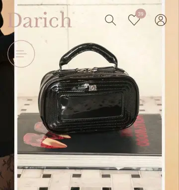Darich 스퀘어 핸들 미니 백 BLK