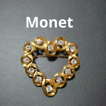 MONET 모네 브로치 빈티지 하트 비쥬