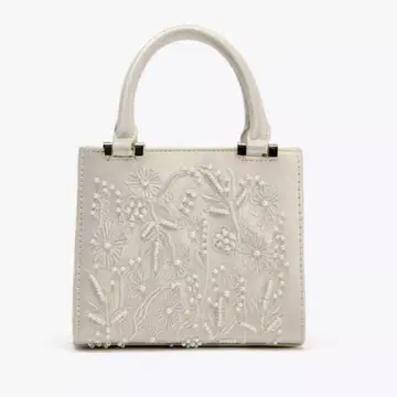 ZARA 핸드백 새틴풍 모조 진주 백
