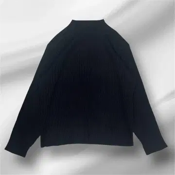 00's vintage 블랙 리브 하이넥 스웨터 니트 아카이브