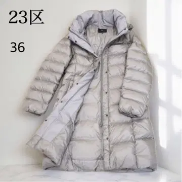 새상품급 23구 세탁 가능한 롱다운 코트 36 그레이지