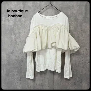 la boutique bonbon 직물 도킹 벌룬 티셔츠