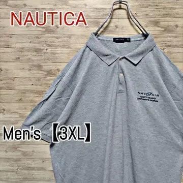 B120 [US 수입] 노티카 반팔 피케 셔츠 [3XL] 그레이