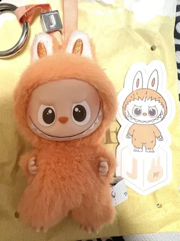 LABUBU PIN FOR LOVE 봉제 인형 펜던트 J