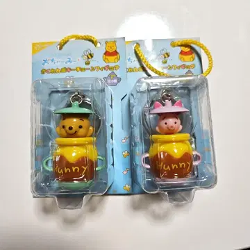 곰돌이 푸 오차미 숨바꼭질 키체인 피규어 태엽
