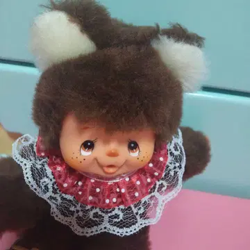 곰 귀 달린 봉제 인형 약 20cm 몽치치풍