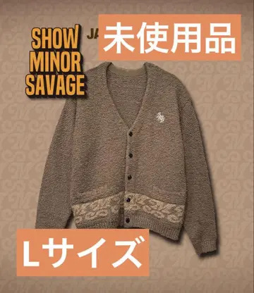 [ 미사용품 ] ShowMinorSavage 자카드 가디건