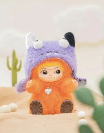 와쿠쿠 FUZZY TRENDY FUN PARTY 오렌지 하쉬탑인
